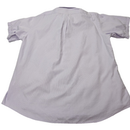 Chemise CHAPS lila violet uni manches courtes taille L Homme