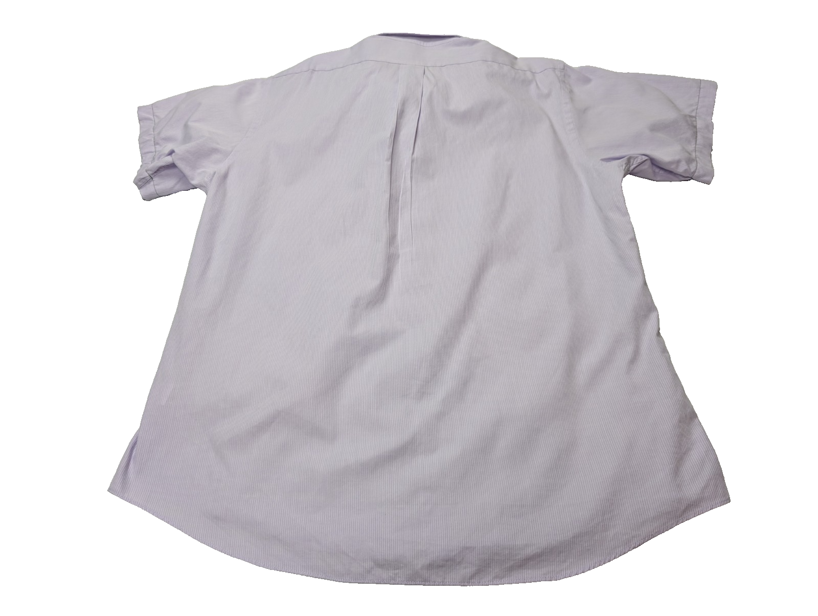 Chemise CHAPS lila violet uni manches courtes taille L Homme