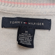 Pull Femme Tommy Hilfiger Col V Bleu Ciel & Blanc - Losanges - Taille M