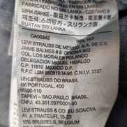 Chemise LEVI'S Femme Western Jean Denim Bleu Manches Longues - Taille L