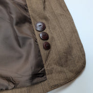 Veste Blazer femme Evan-Picone Marron à Rayures Taille L