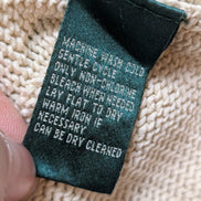 Pull Ralph Lauren femme (Lauren) Crème Col Rond 100% Coton Mercerisé XL