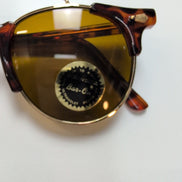 Lunettes de soleil Bar-On – Monture Métal Doré et Branches Effet Bois