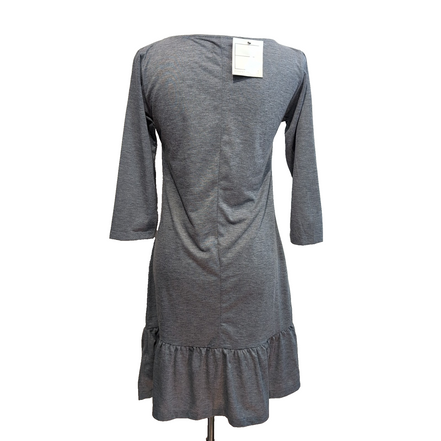 Robe E Essentials Edit M Grise Manches 3/4 Neuve Étiquette