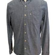 Chemise LEVI'S Bleu Effet Jean Denim Manches Longues - Taille M