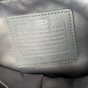 Sac à main Coach Signature gris toile cuir bandoulière