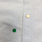 Chemise BURBERRY vintage L bleu Oxford logo écusson brodé coton