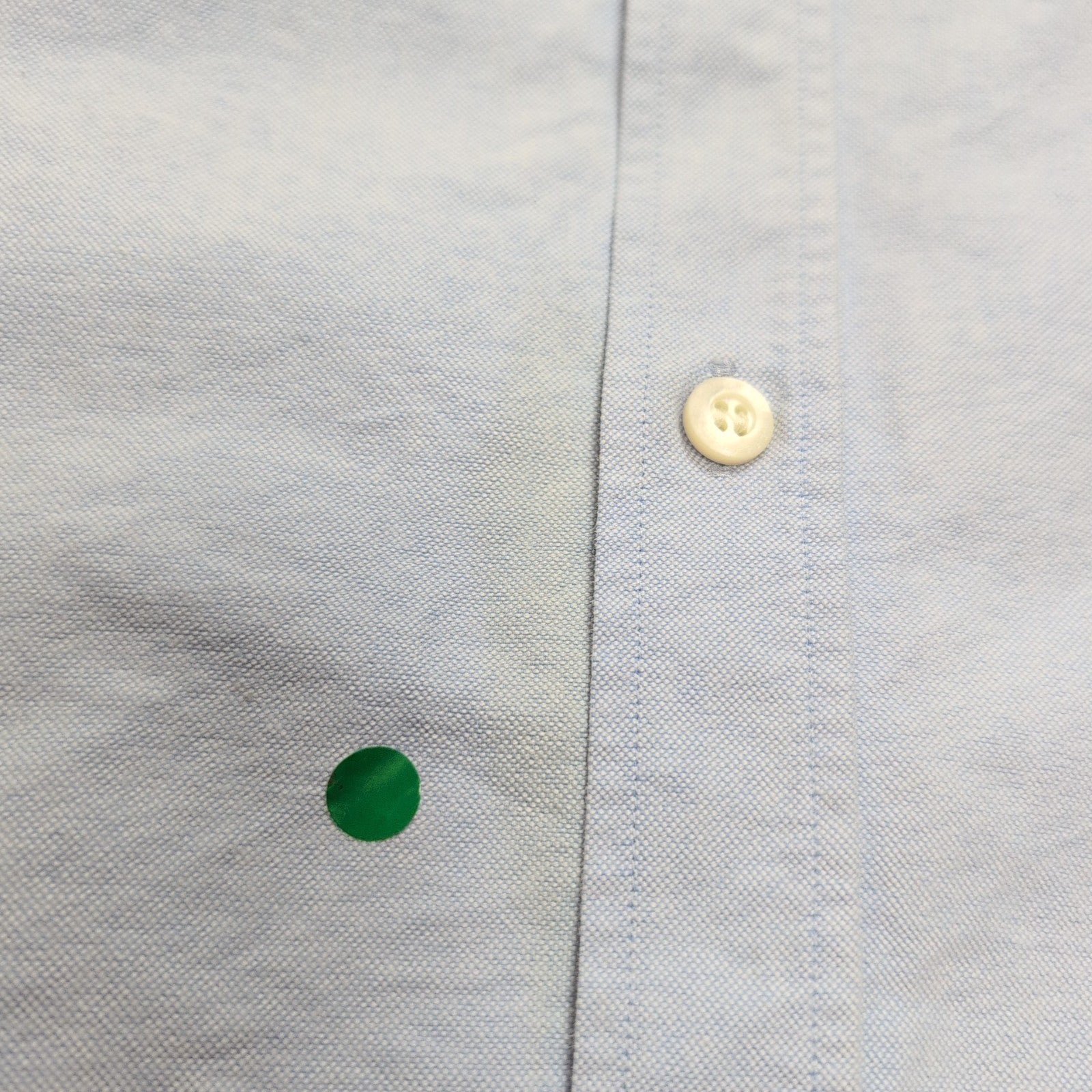 Chemise BURBERRY vintage L bleu Oxford logo écusson brodé coton