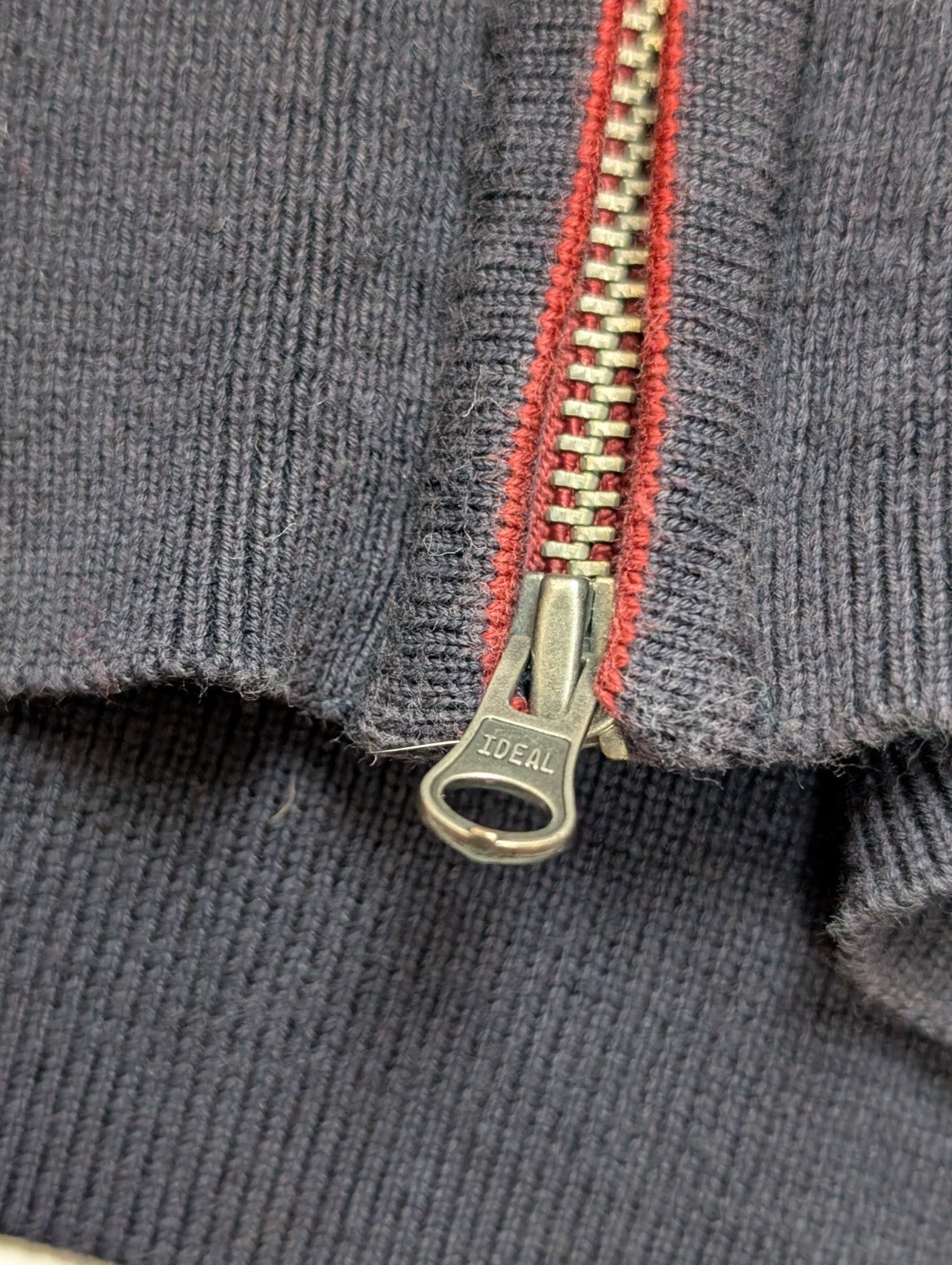 Gilet Tommy Hilfiger Bleu Marine Zippé Col Montant - Taille 3XL