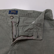 Pantalon Velours Côtelé Polo Ralph Lauren W28 L28 Gris Homme Vintage Jean