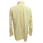 Chemise Ralph Lauren Classic Fit L XL Jaune Logo Premium Marron manches longues