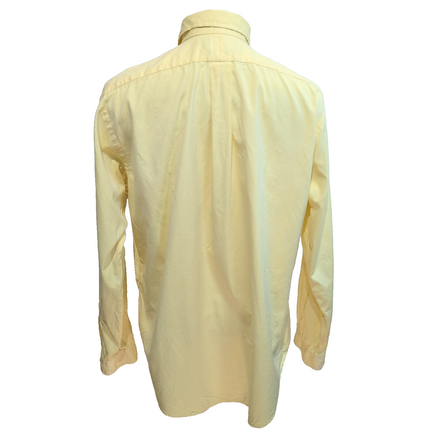 Chemise Ralph Lauren Classic Fit L XL Jaune Logo Premium Marron manches longues