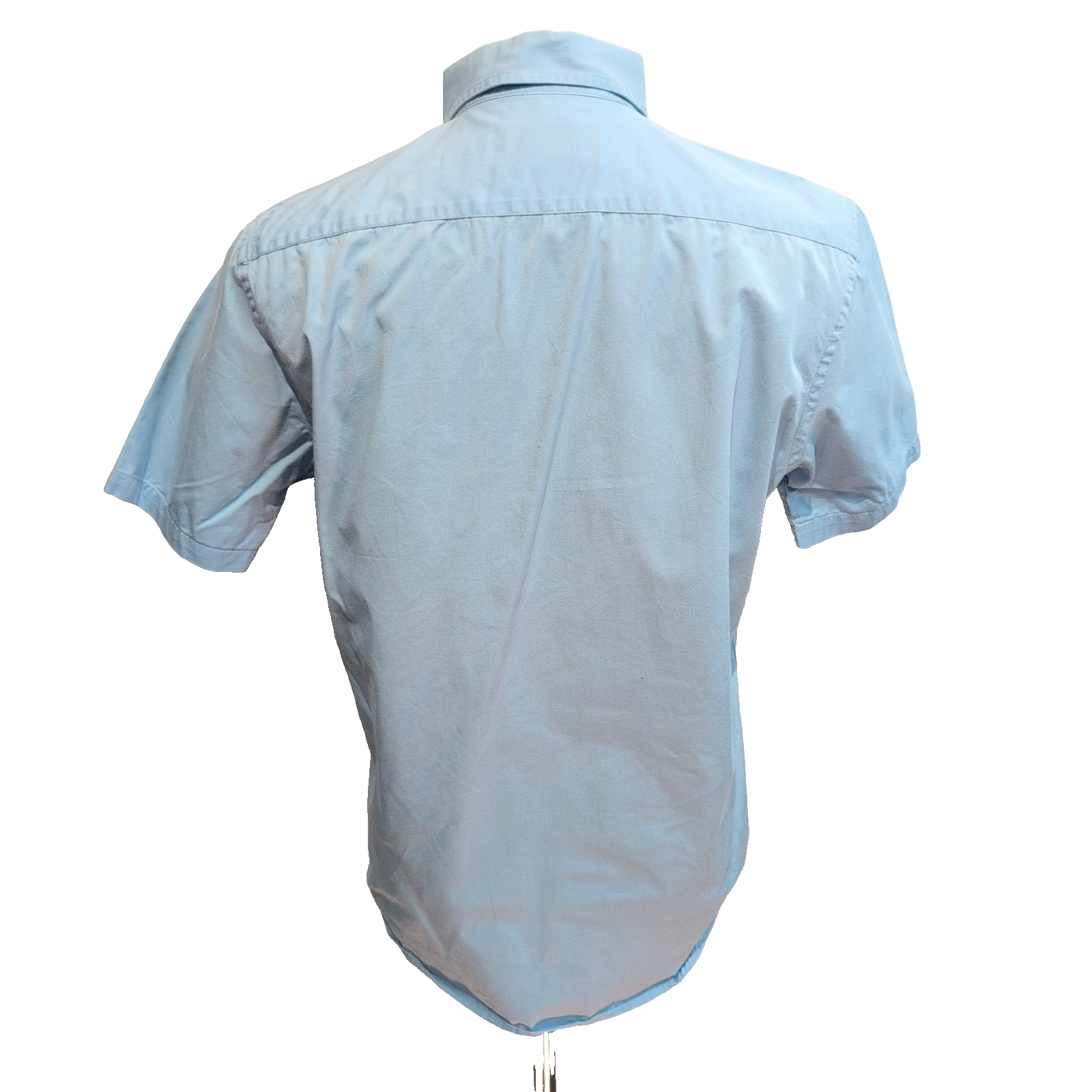 Chemise YVES SAINT LAURENT M Bleu Clair 100% Coton Manches Courtes