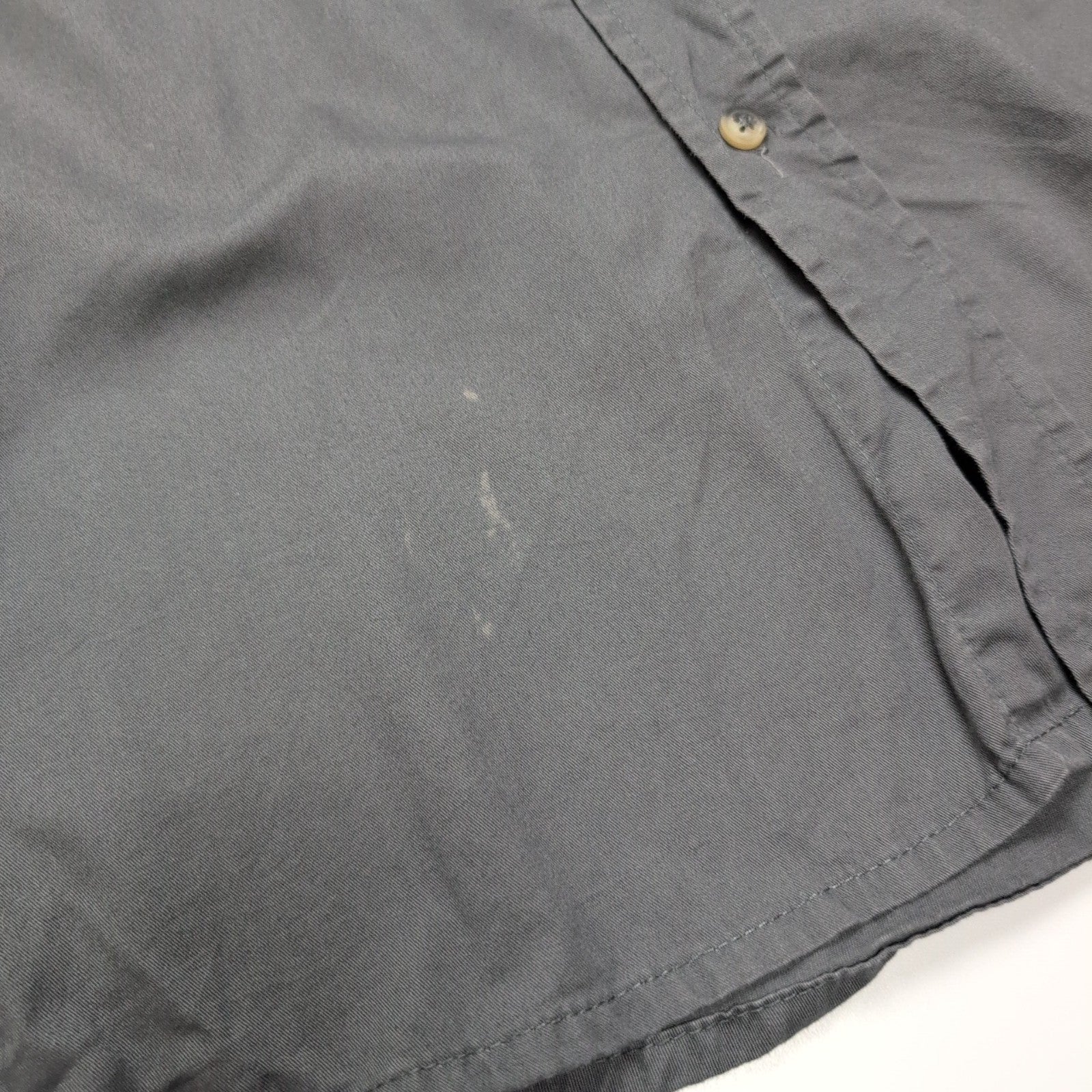 Chemise Wrangler Manche Courte Grise Unie Taille 2XL Deux Poches