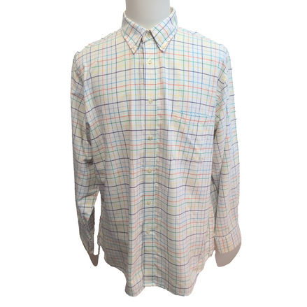 Chemise Chaps Classic Fit carreaux multicolores manches longues 1 poche XL XXL
