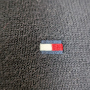 Pull Tommy Hilfiger Col V Noir Profond Manches Longues - Taille L