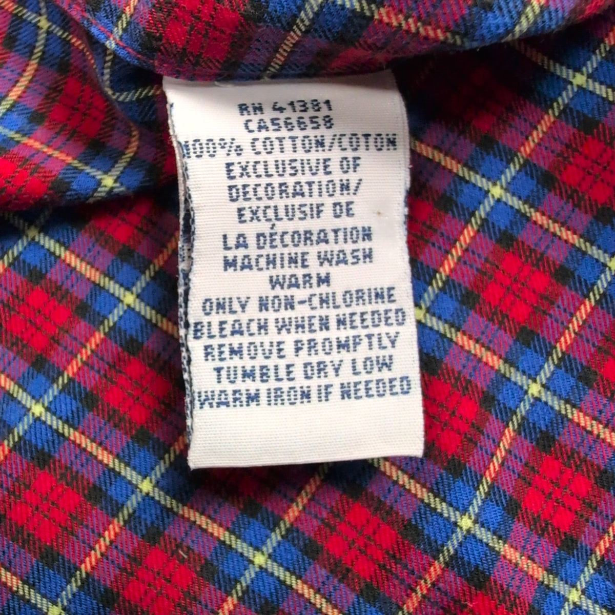 Chemise Ralph Lauren M Rouge Bleue Carreaux Logo Noir Button Down Shirt