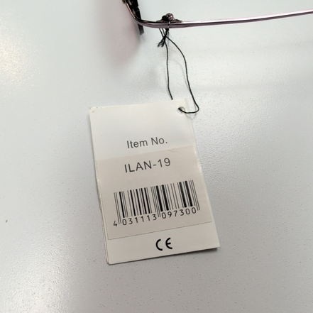 Bar-On® Lunettes de Soleil Rectangulaires Bordeaux Y2K Branches Fines