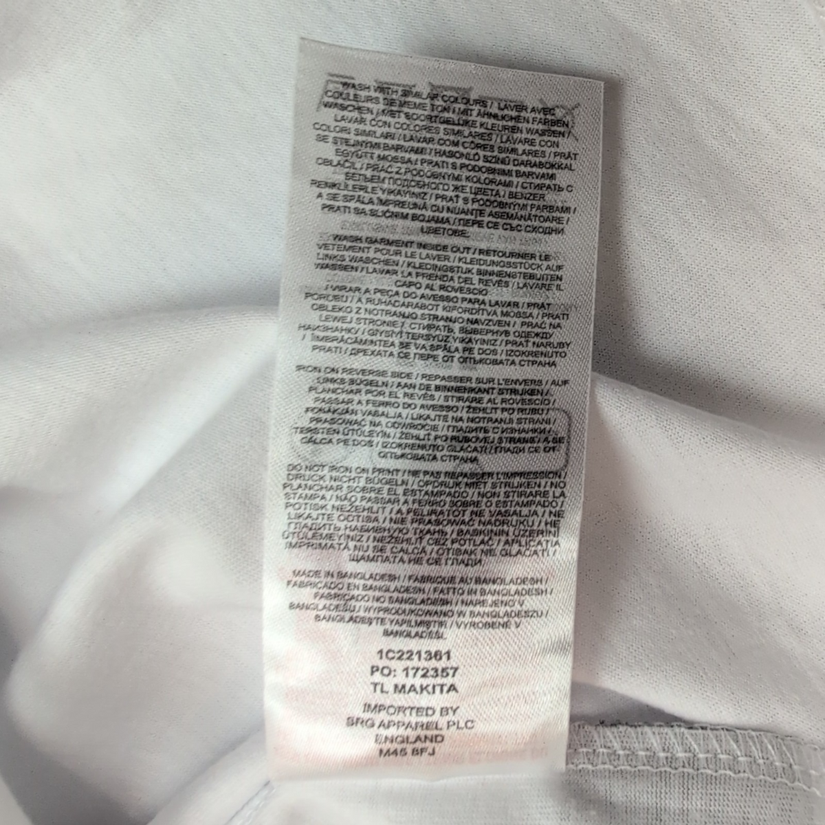 T-shirt Tokyo Laundry XXL Blanc Rouge Imprimé Devant Dos Neuf Étiquette