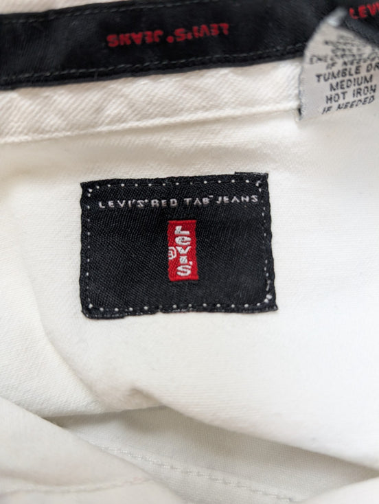 Chemise LEVI'S Jean Denim Blanc Manches Longues Red Tab - Taille L