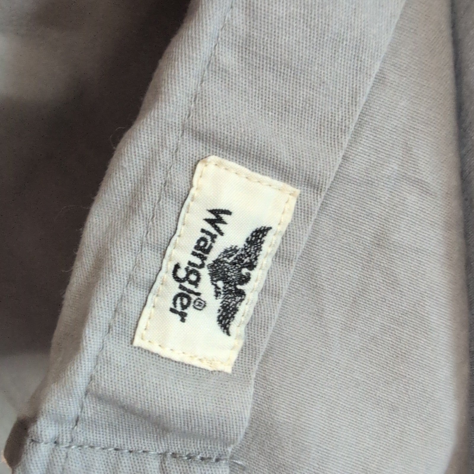 Chemise Wrangler gris uni manches courtes taille XXL #193e