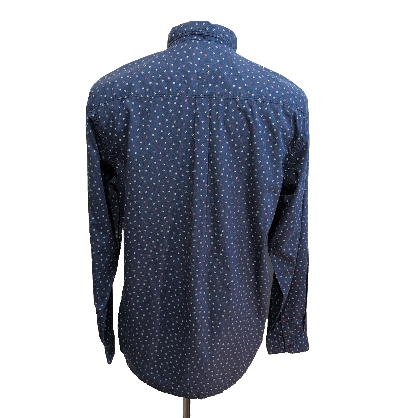 Chemise HD Lee bleu micro motifs manches longues XL