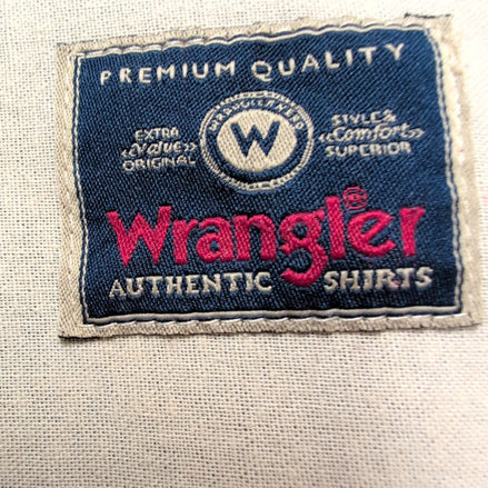 Chemise Wrangler Manches Courtes Noire à Poches Taille 3XL