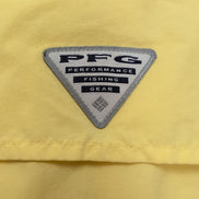 Chemise Columbia PFG Omni Shade M jaune nylon ventilée pêche technique