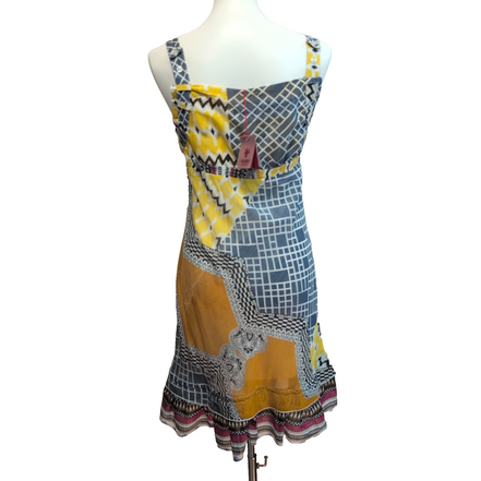 Robe SOGGO S/M Multicolore Bretelles réglables Jupon Neuve Étiquette