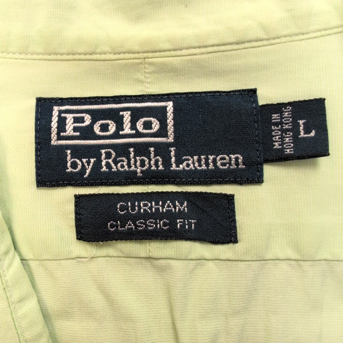 Chemise Polo Ralph Lauren Curham L Vert Menthe Classic Fit Col Classique Shirt