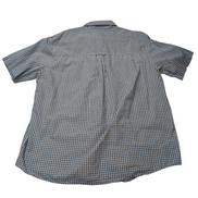 Chemise CHAPS bleue à carreaux manches courtes taille XL #6e