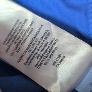 Chemise Ralph Lauren L Bleu 100% Coton Logo Jaune manches longues