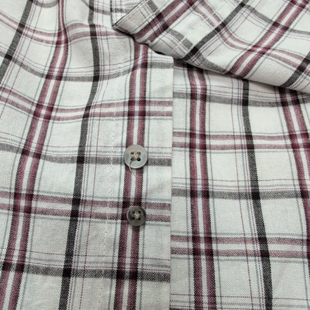 Chemise Wrangler Rugged Wear Manches Courtes Carreaux Rouge Noir Blanc T. 4XL