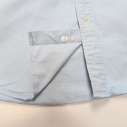 Chemise YVES SAINT LAURENT M Bleu Clair 100% Coton Manches Courtes