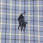 Chemise Polo Ralph Lauren Shirt Enfant XL 16 18 Ans Custom Fit Carreaux Bleu