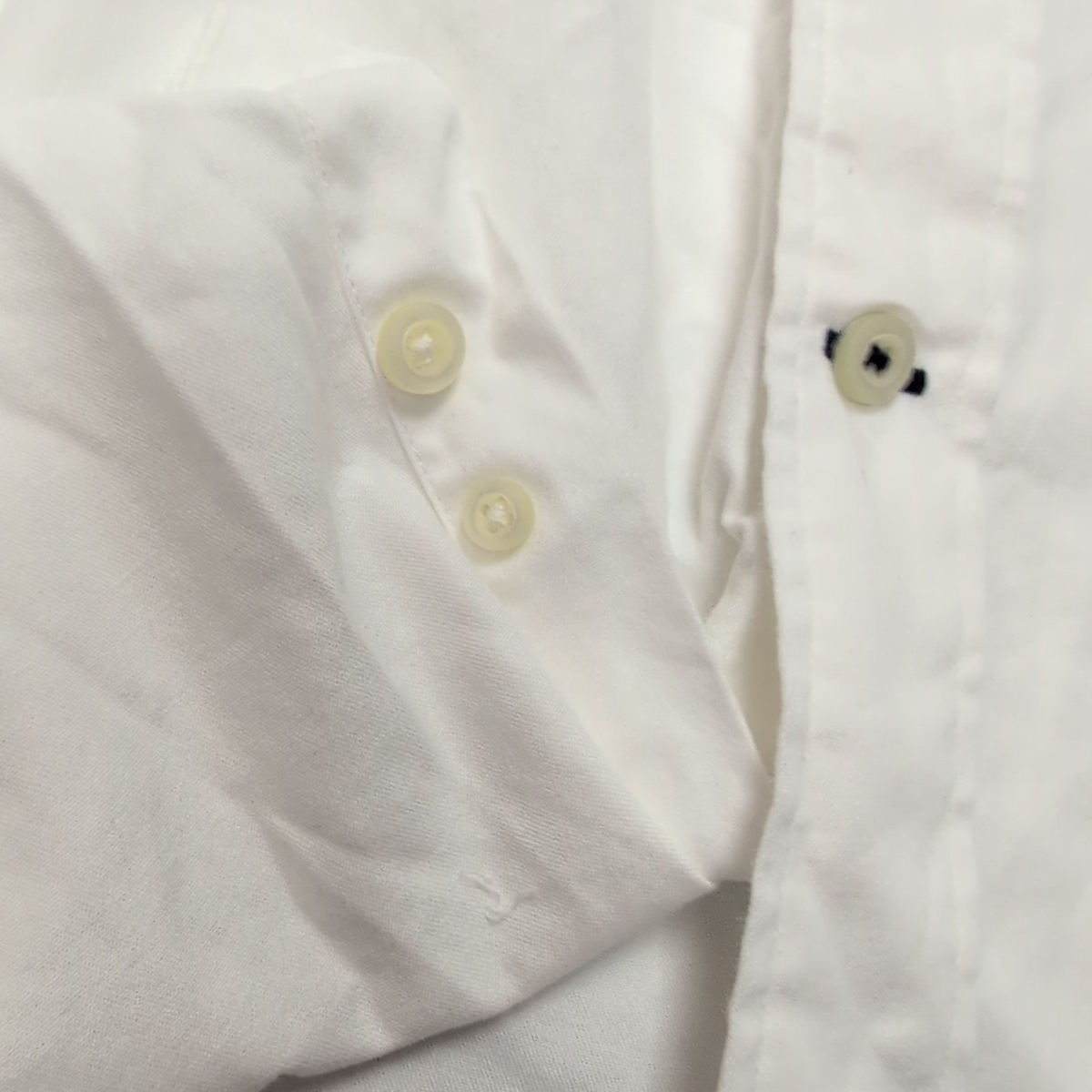Chemise Nautica XL Blanche 100% Coton Logo Blanc manches longues