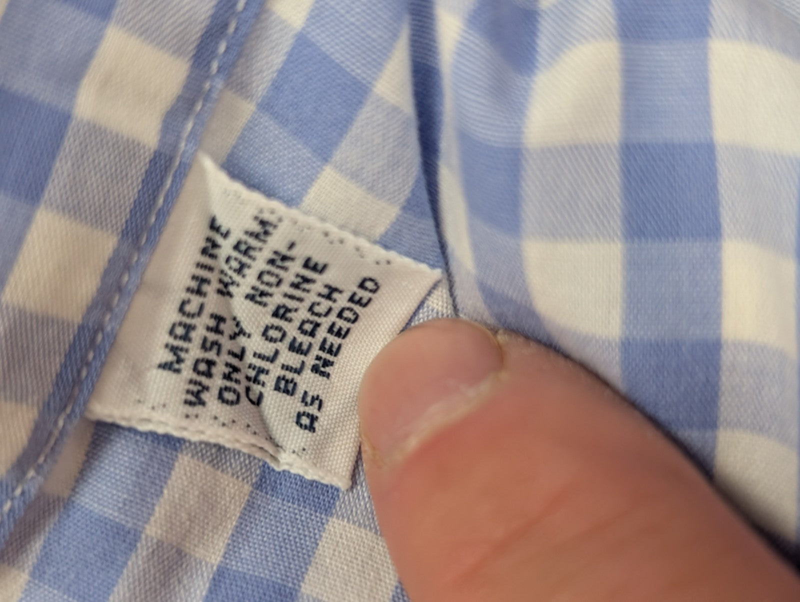 Chemise Ralph Lauren bleu ciel petits carreaux taille XL #2511