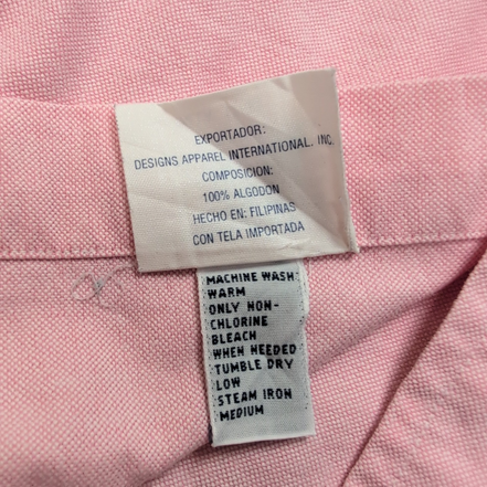 Chemise Ralph Lauren Yarmouth XL Rose Oxford Shirt Button Down Logo Marron