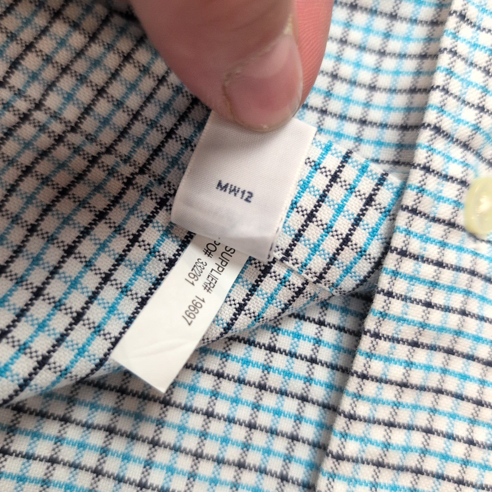 Chemise Ralph Lauren Custom Fit L Turquoise Noir Oxford Logo Bleu Marine