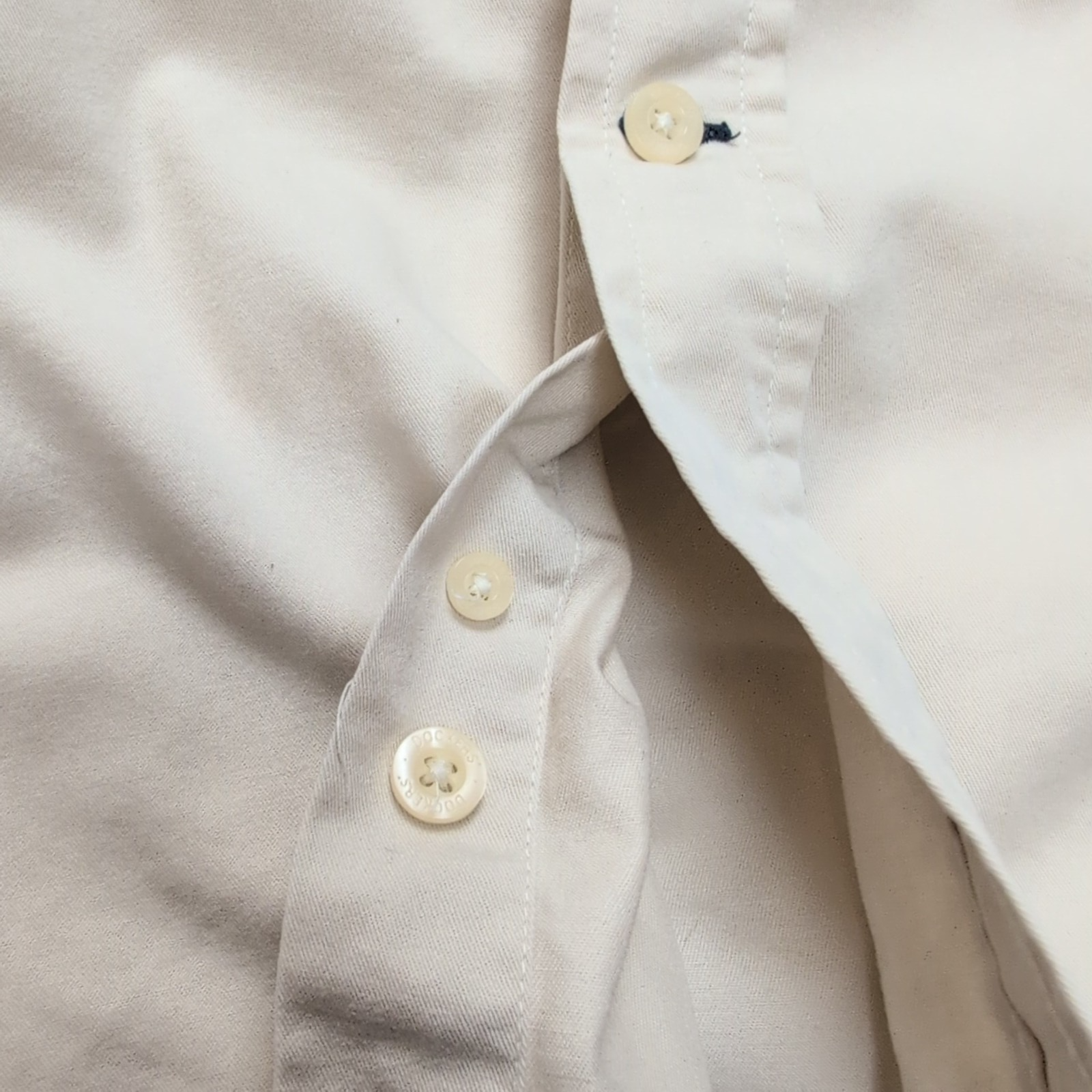 Chemise Dockers Vintage Beige avec Poche - 100% Coton - Taille L