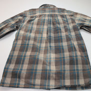 Chemise Carhartt L Coton Épais Workwear Logo Cuir Poche Stylo manches longues