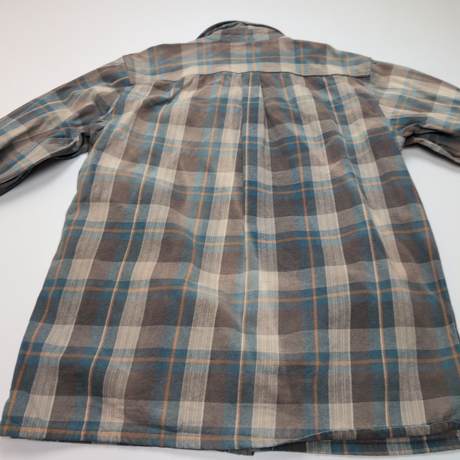 Chemise Carhartt L Coton Épais Workwear Logo Cuir Poche Stylo manches longues