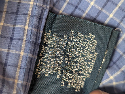 Chemise Polo Ralph Lauren Shirt Enfant XL 16 18 Ans Custom Fit Carreaux Bleu