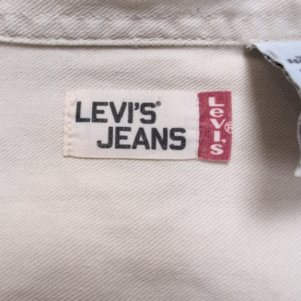 Levi’s chemise jean blanc cassé vintage 2 poches boutons métal taille M