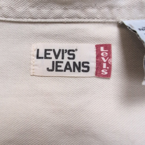 Levi’s chemise jean blanc cassé vintage 2 poches boutons métal taille M