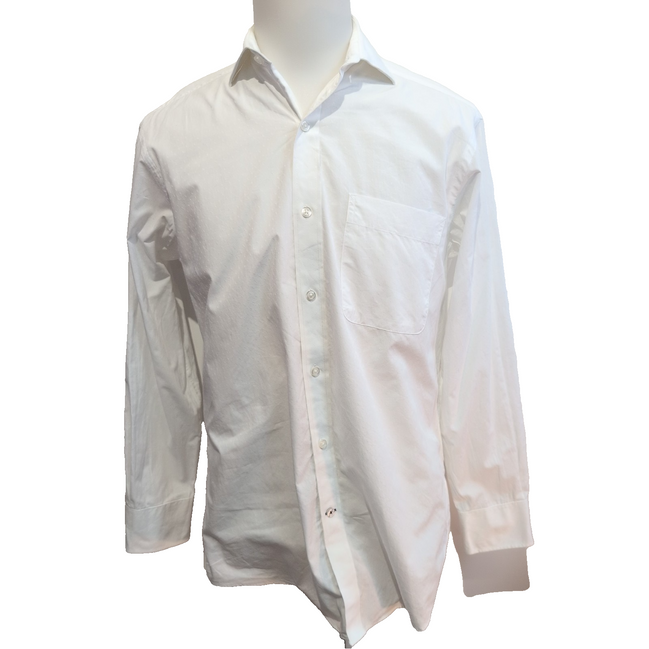 Chemise Tommy Hilfiger Blanche Micro-Motif Gaufré Taille S / M
