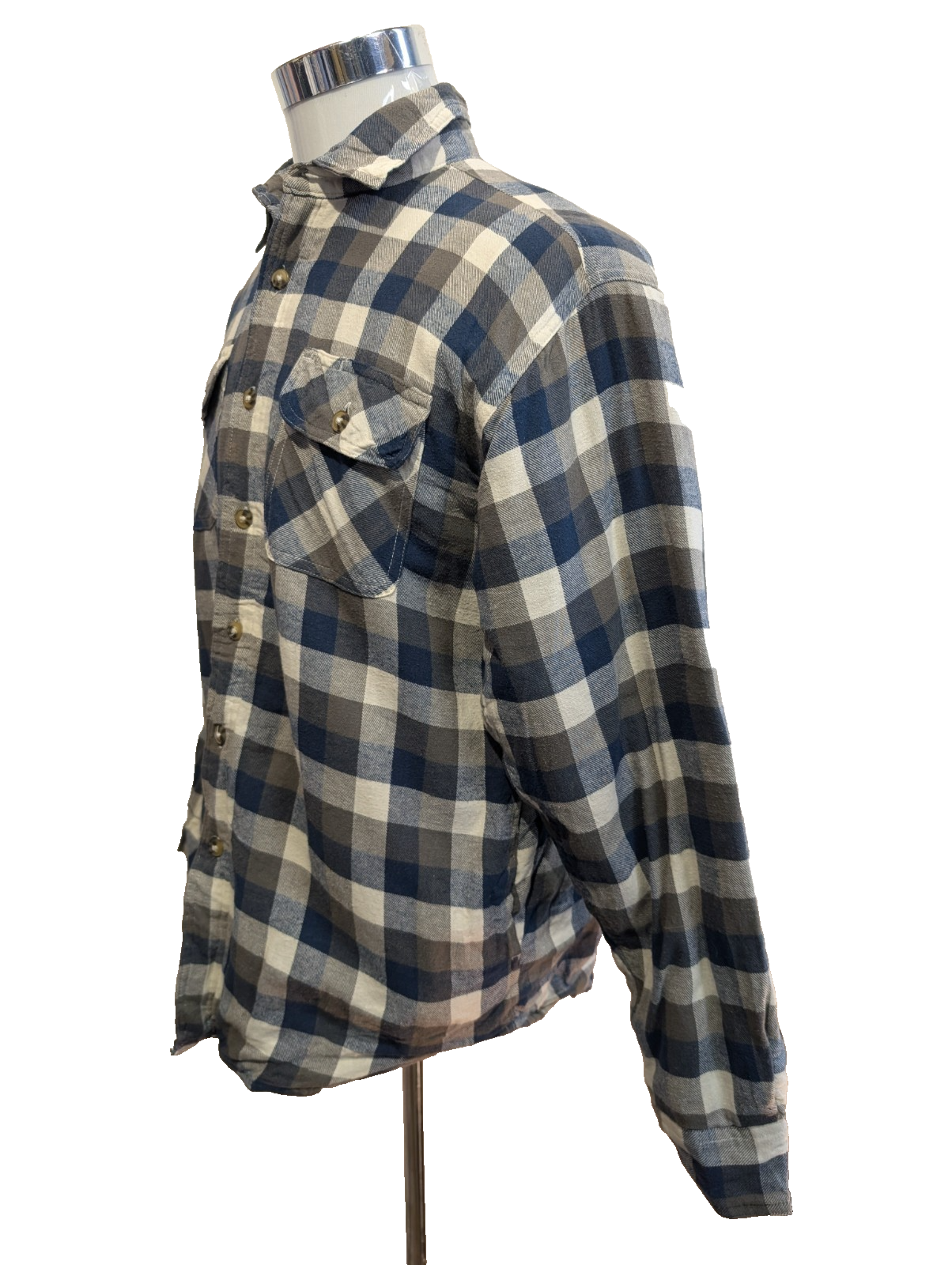 Wrangler Veste Surchemise Matelassée Carreaux Bleu Gris M Workwear 🔥|258S