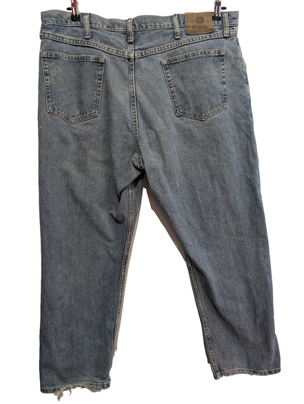 Jean Wrangler Vintage Homme W40 L30 Bleu Clair Denim Coupe Droite Classic Fit
