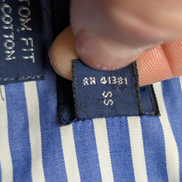 Chemise Ralph Lauren Golf Manches Longues Custom Fit Bleu Rayures L