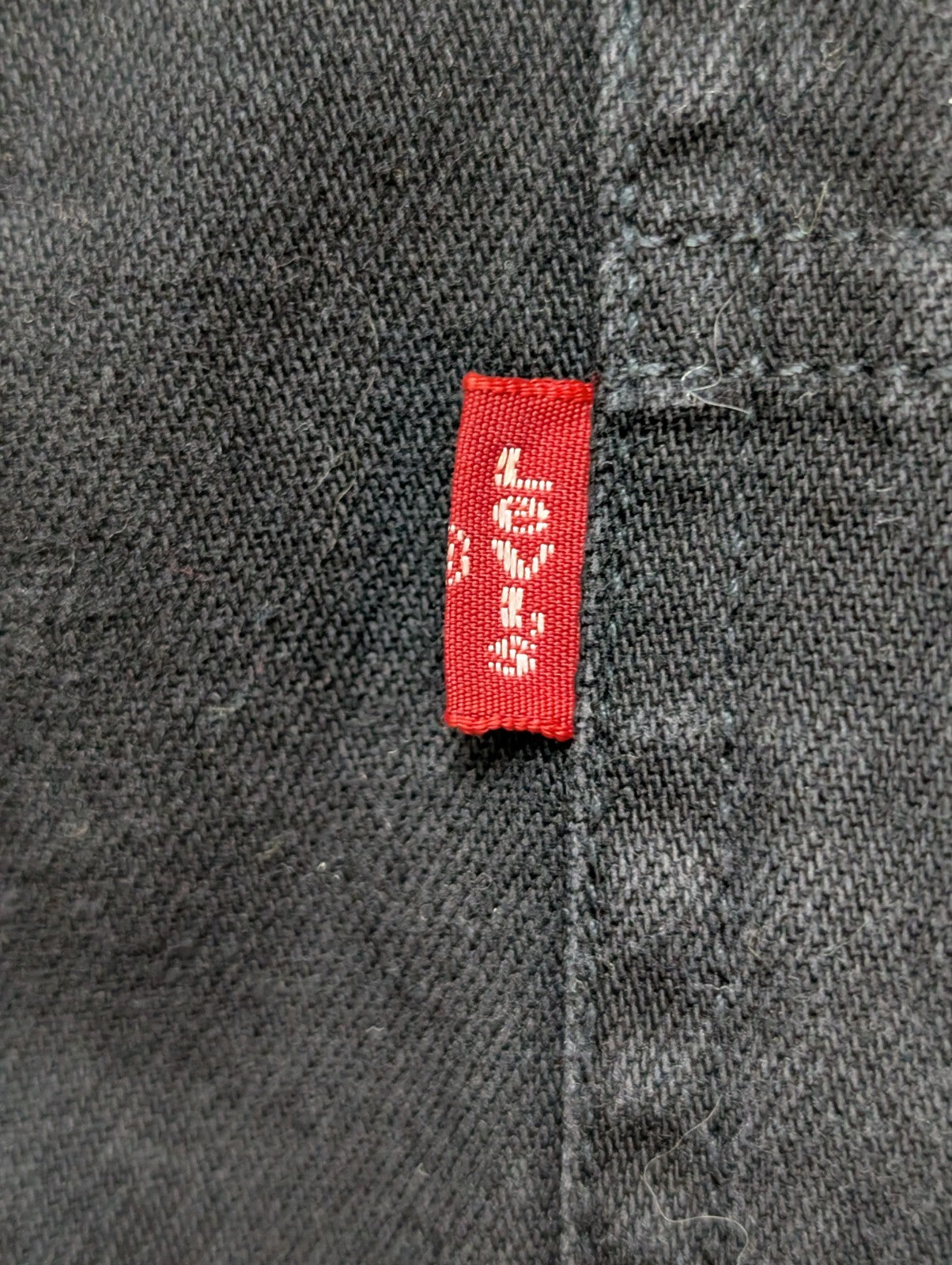 Chemise LEVI'S Jean Denim Noir Manches Longues Boutons Métal - Taille XL / XXL